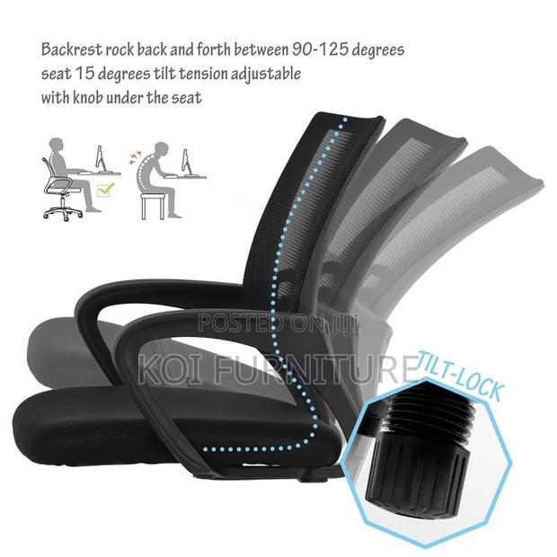 Office Chairs; Strong Top Mesh Koi Fabric Chairs - thumbnail 5