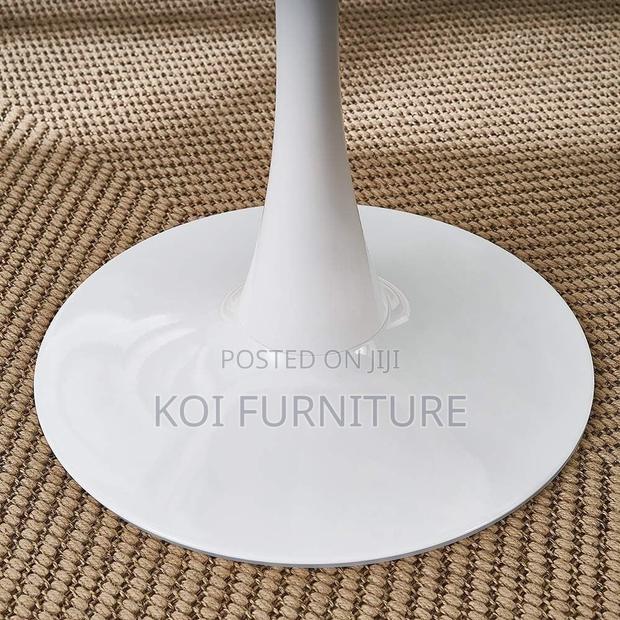 Coffee Table; Sleek Round Marble Coffee Table - thumbnail 10