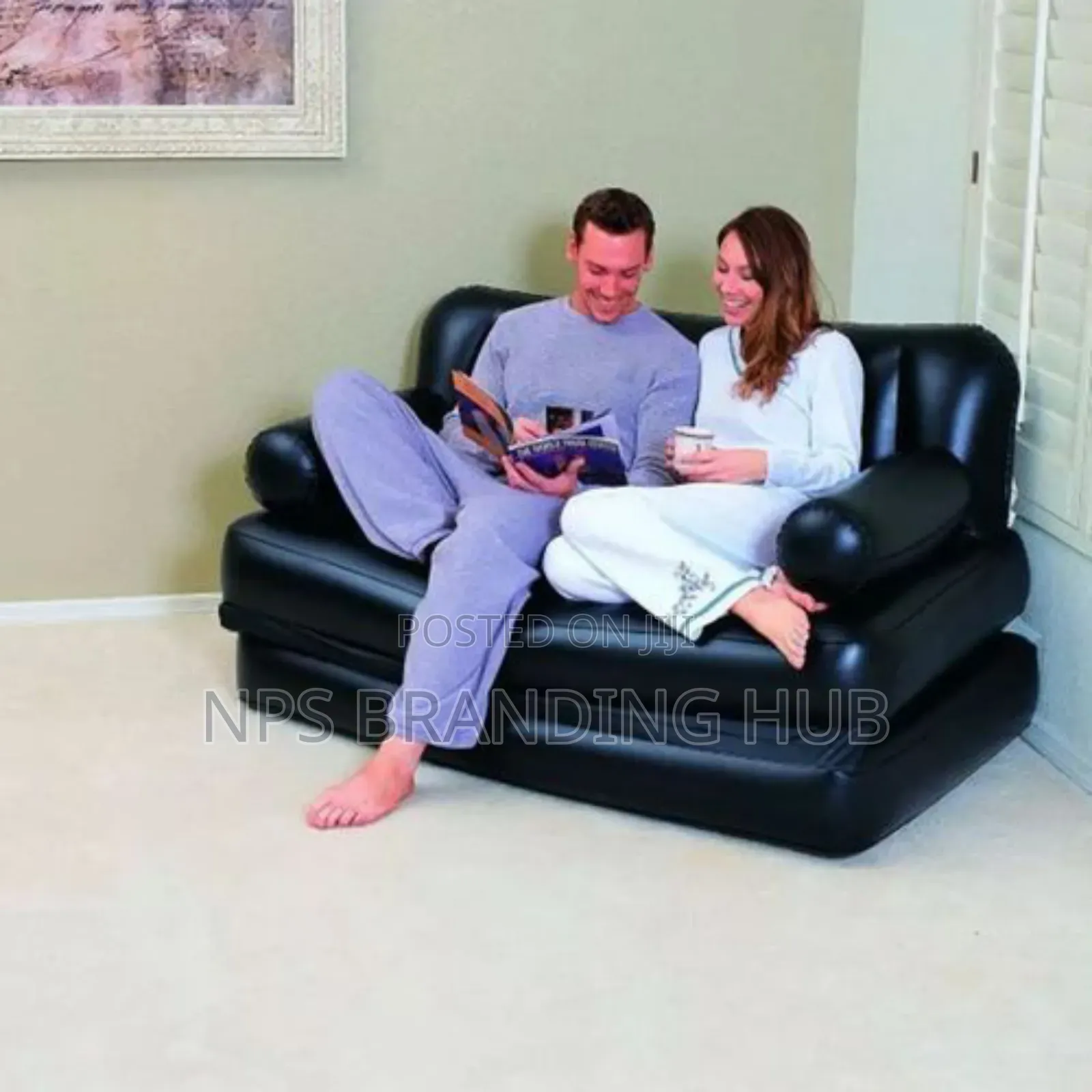 2 Seater Bestway Inflatable Pullout Sofa With Manual Pump Cs