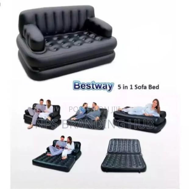 2 Seater Bestway Inflatable Pullout Sofa With Manual Pump Cs - thumbnail 3