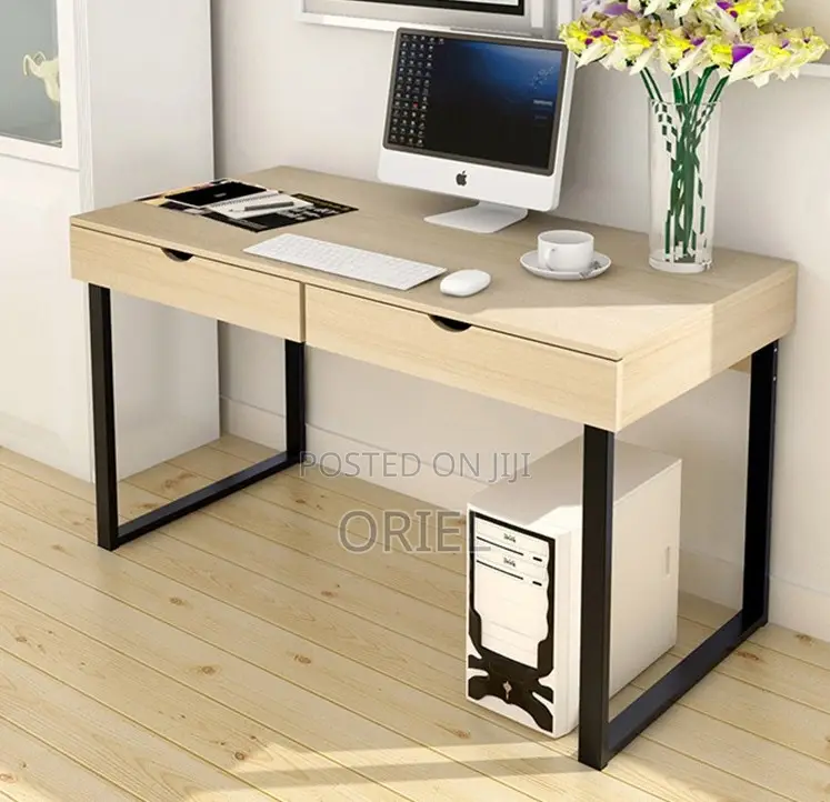 Office Tables:- Ergonomic Home Office Desk With Storage Drawers