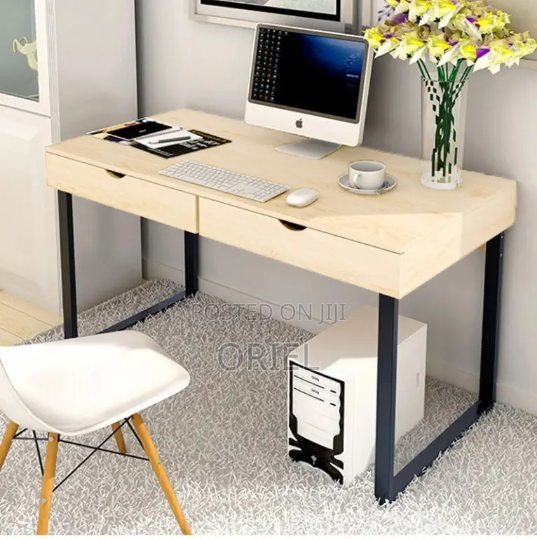 Office Tables:- Ergonomic Home Office Desk With Storage Drawers