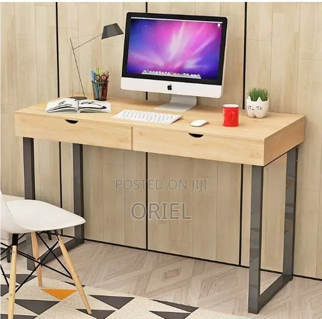 Office Tables:- Ergonomic Home Office Desk With Storage Drawers