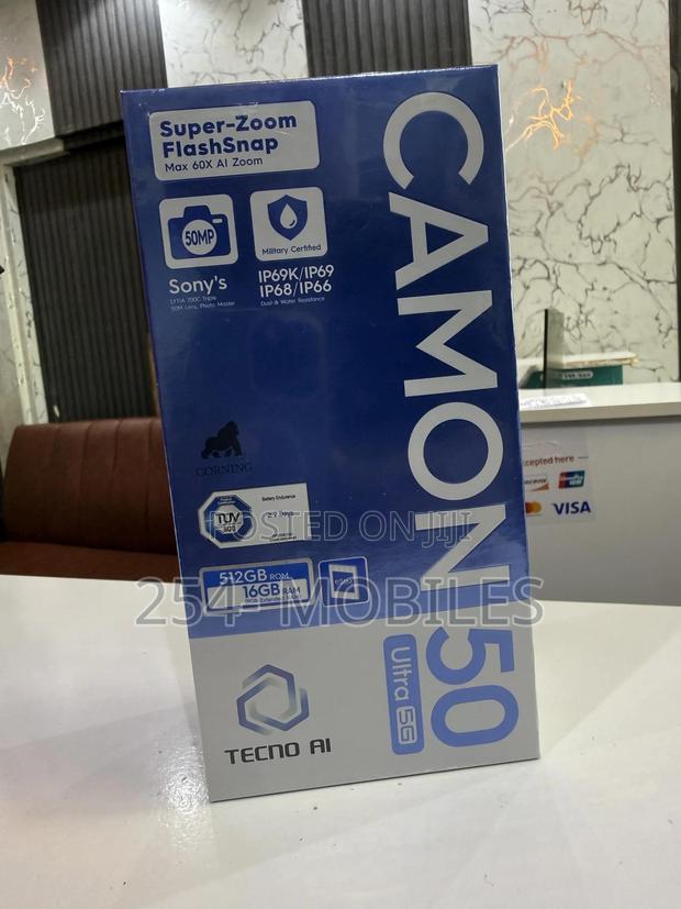 New Tecno Camon 50 Pro 256 GB Black
