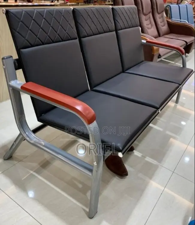 Reception Sofas:- Visitor Waiting Area Sofa With Arm Support