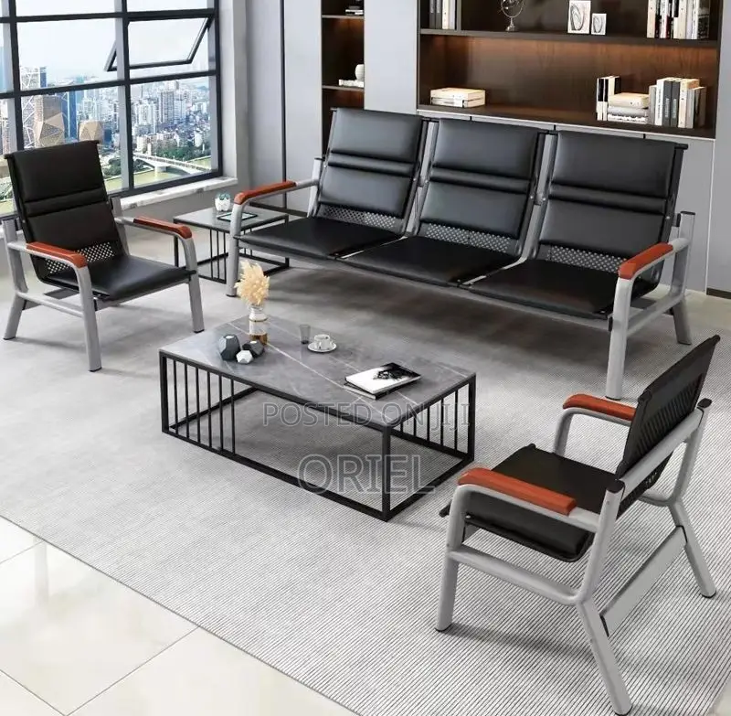 Reception Sofas:- Visitor Waiting Area Sofa With Arm Support