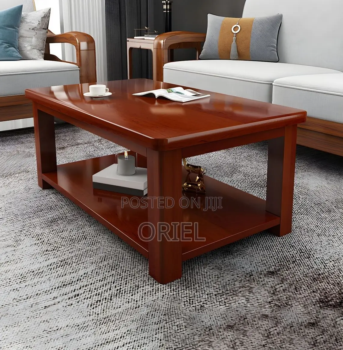Coffee Tables:- Wooden Executive Office Coffee Table for Reception