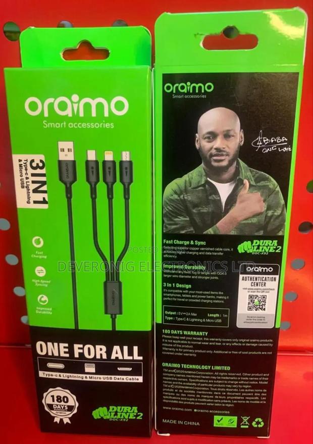 *Oraimo 3 in 1 Generic Cable - thumbnail 2