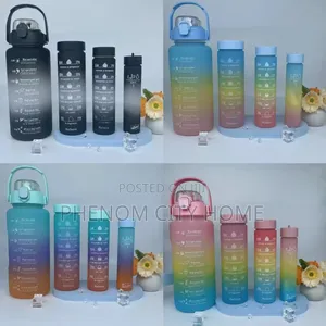 5 and 4 Set Motivational Water Bottle Available