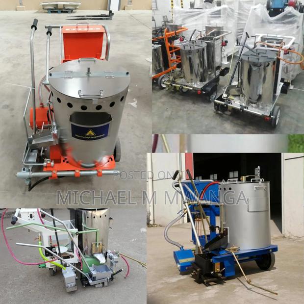 Time Efficient Thermoplastic Road Marking Machine