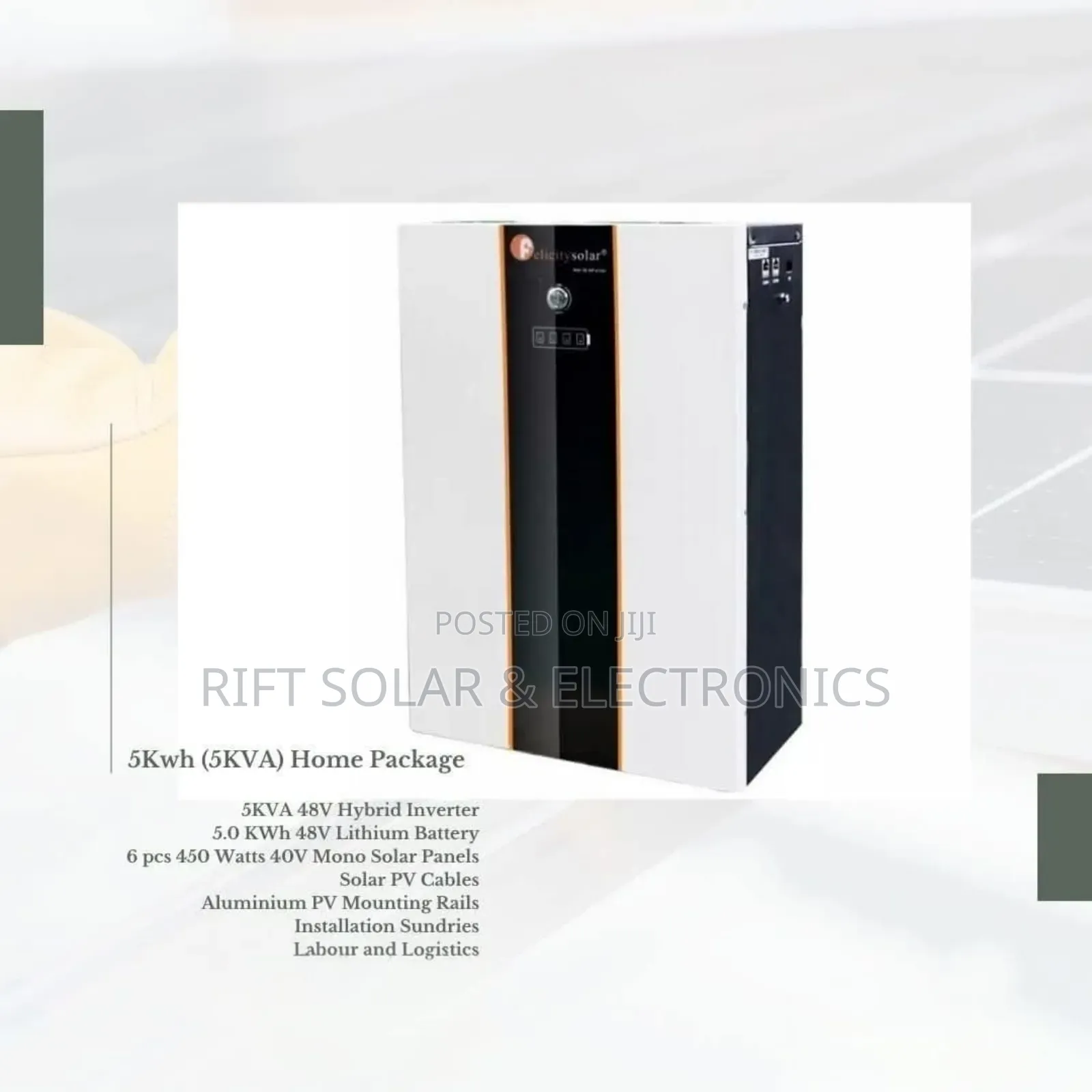 New Solar Battery 48v - 5.12kwh (100ah)Felicity Lithium Solar Battery