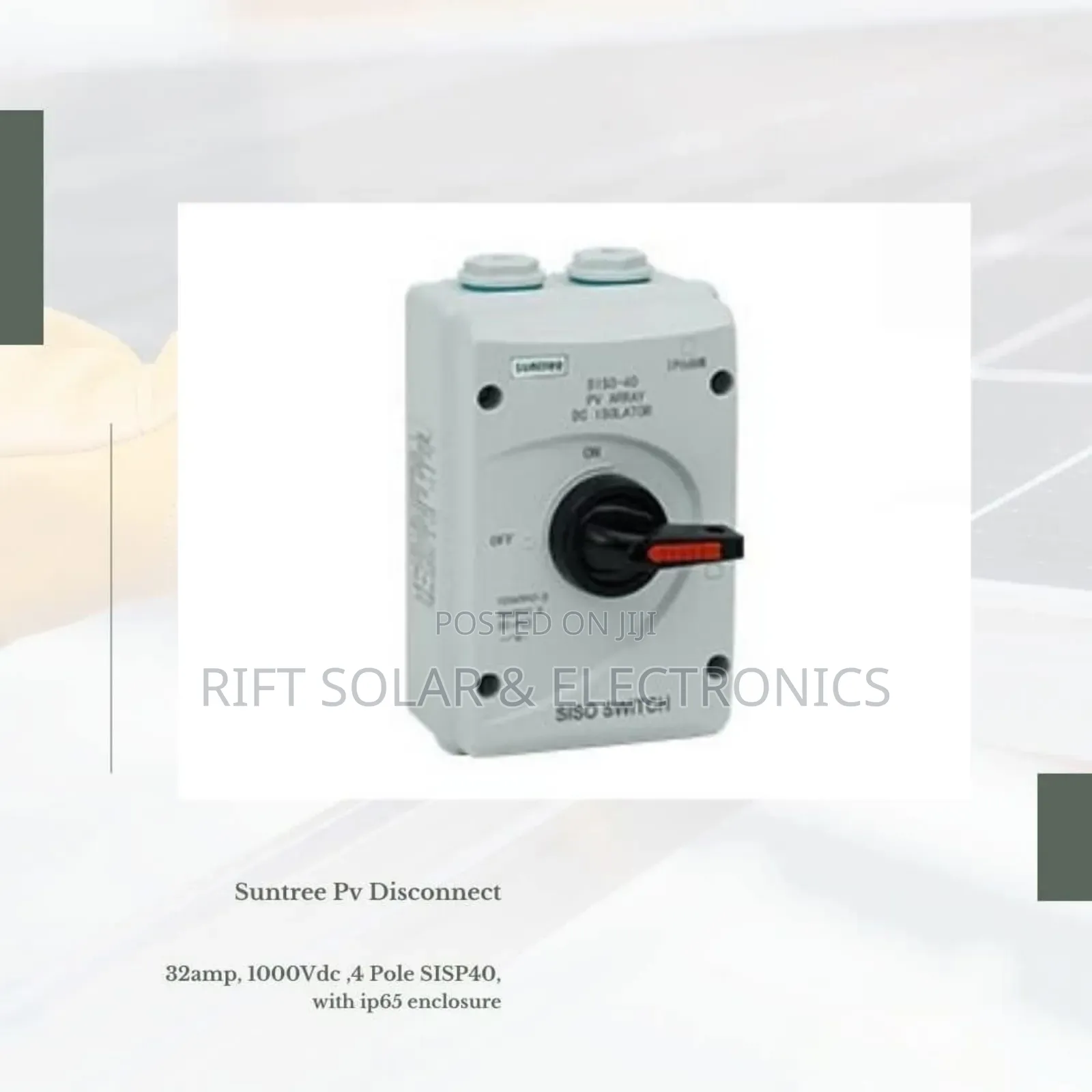 32a - 1000 VDC Subtree Pv Disconnector