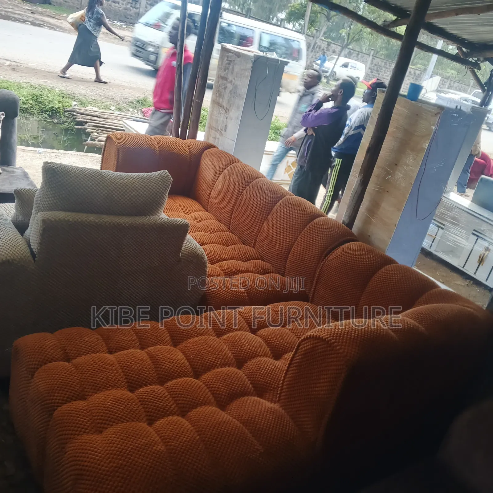 Cushion Spring L Shape Sofa