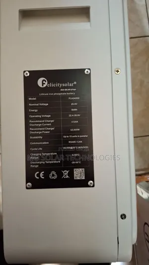 5kwh 24v 200ah Felicity Lithium Battery