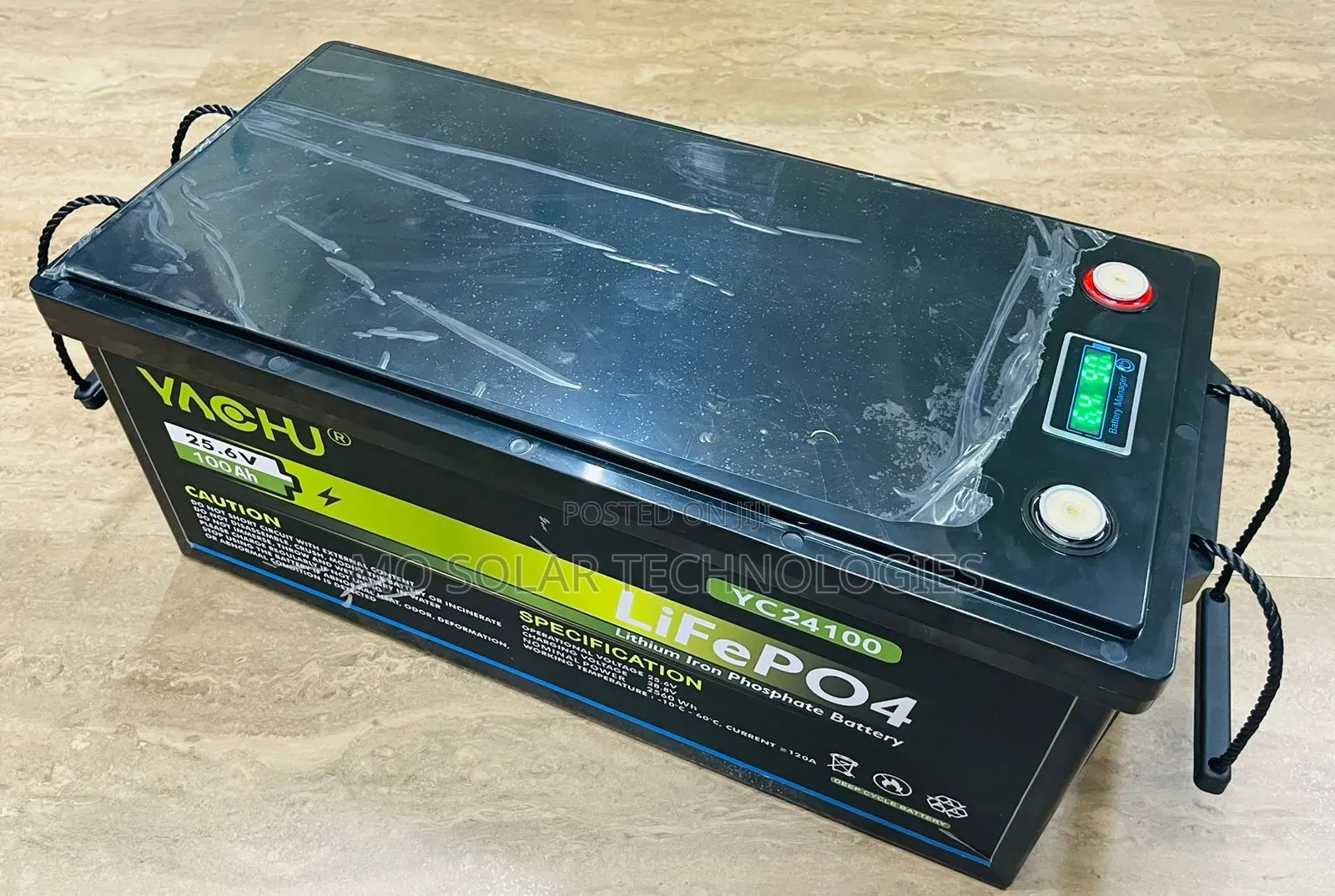 2.5kwh 24v 100ah Yachu Lifepo4 Lithium Battery