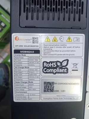 4kw 24v Felicity Hybrid Inverter