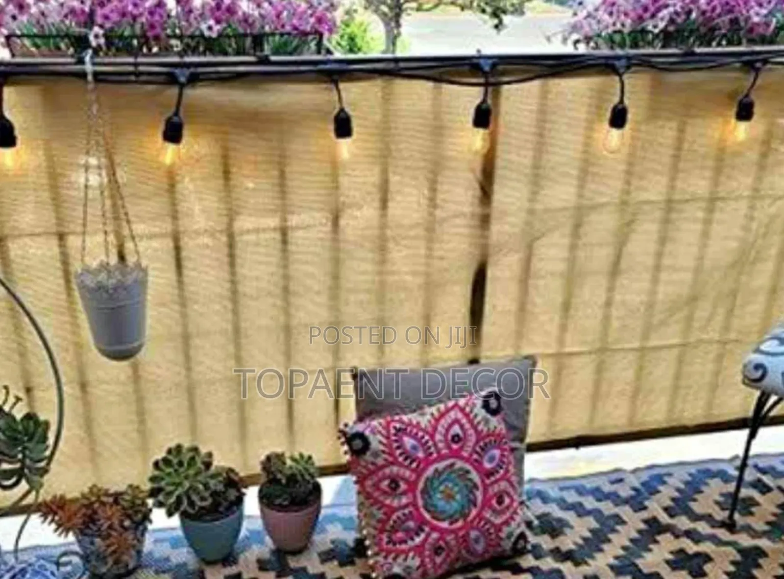 Beige Soft Barriers ,Strong Styles Balcony Shield