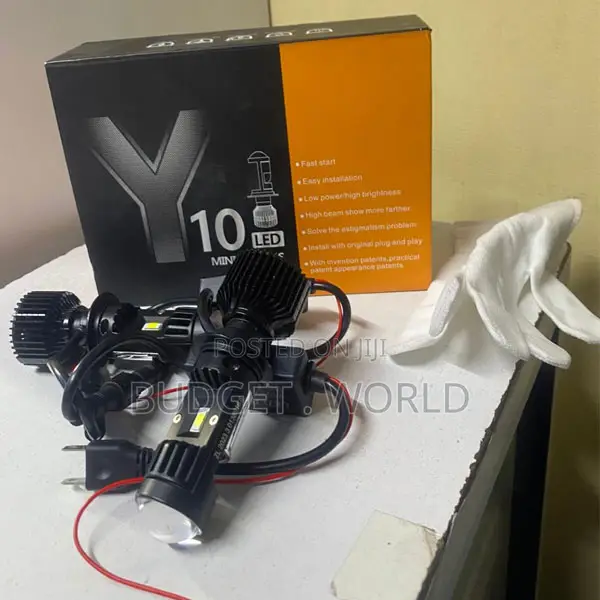 . H7 Y10 Led Projector Headlight – Clear Cutoff Beam Pattern