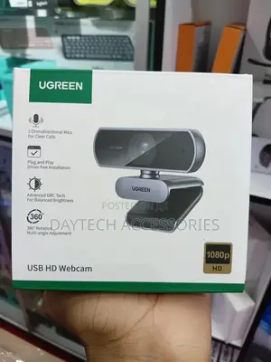 Ugreen Webcam for Pc, Full Hd 1080p/30fps Webcam for Laptop