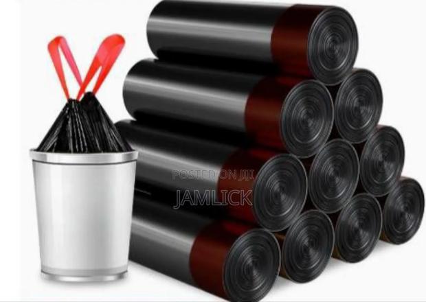 75pcs Thick Trash Bags 45×50cm – Drawstring Garbage Liners - Cr