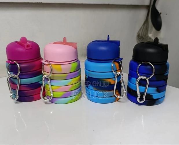 480ml Collapsible Silicone Water Bottle - Hk - thumbnail 2
