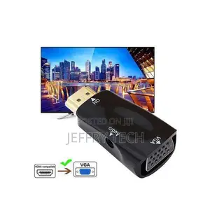 Hd 1080p Hdmi-Compatible to Vga Adapter Jack Audio Converter