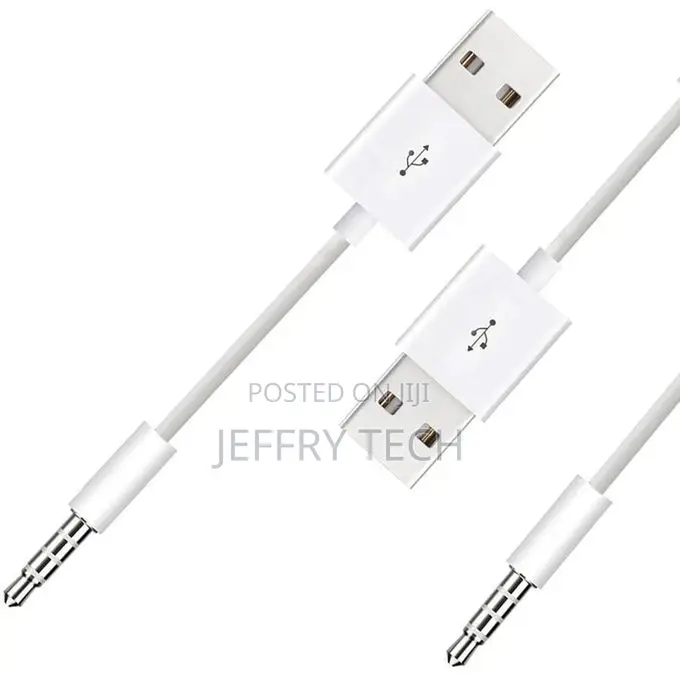 Usb to 3.5mm Jack Data Sync Charge Cable for iPod Shuffle 1st /2nd /