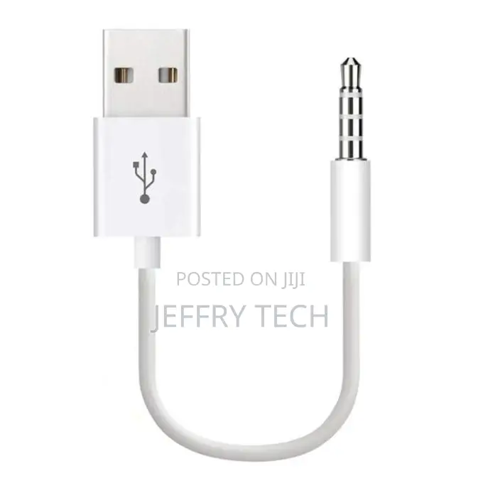 Usb to 3.5mm Jack Data Sync Charge Cable for iPod Shuffle 1st /2nd /
