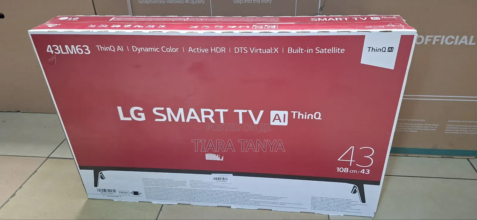 Lg 43′′ 43lm6370 Smart Led FHD Webos Tv