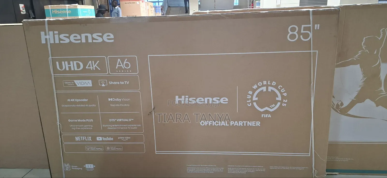 Hisense 85 Inch Smart Uhd Frameless Tv, Vidaa