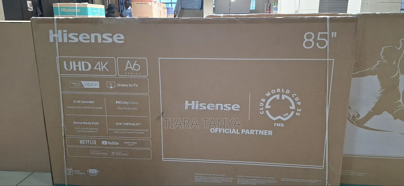 Hisense 85 Inch Smart Uhd Frameless Tv, Vidaa