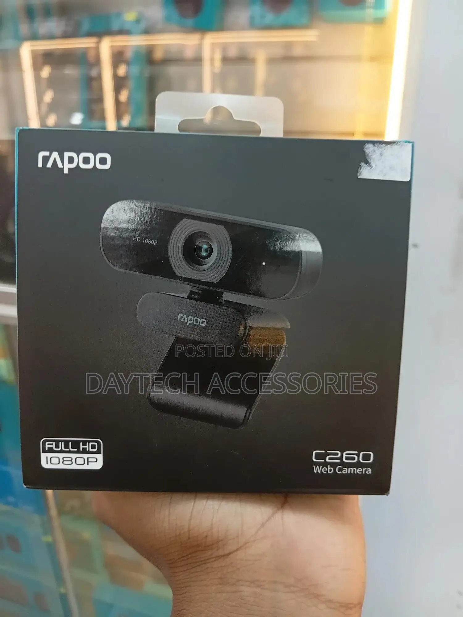 Rapoo C260 1080p Webcam With Built-in Noise-Cancelling Microphone