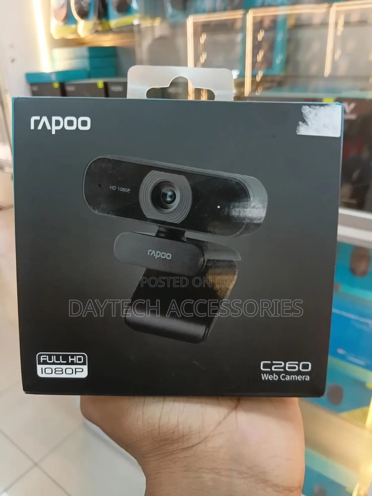 Rapoo C260 1080p Webcam With Built-in Noise-Cancelling Microphone