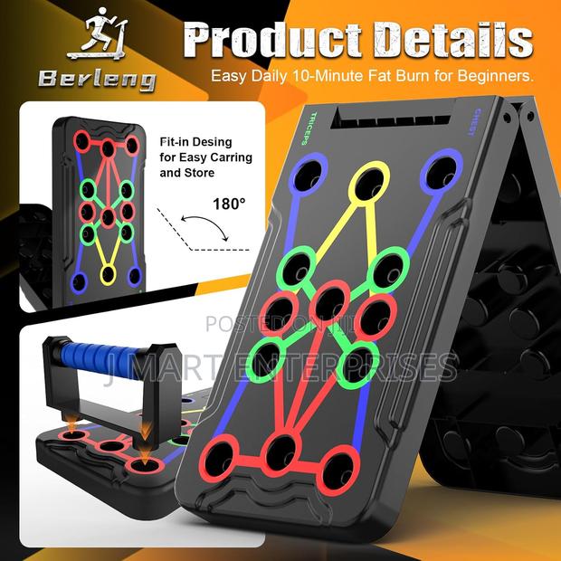 Solid Push Up Board 14 in 1 Home Workout Equipment - thumbnail 4