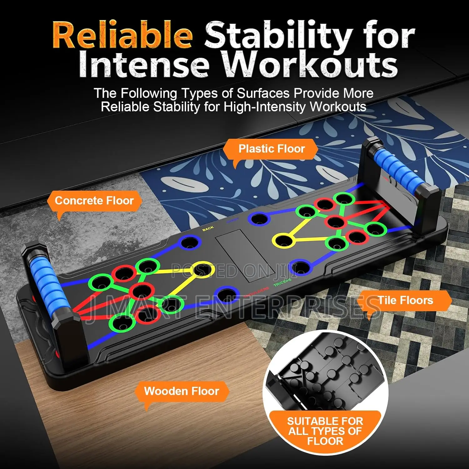 Solid Push Up Board 14 in 1 Home Workout Equipment