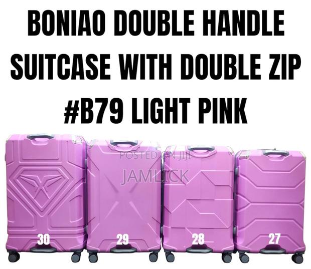 3pcs Double Handle Fiber Suitcase Set - thumbnail 3