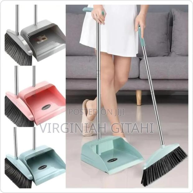 *2 in 1 Flexible Broom and Dustpan