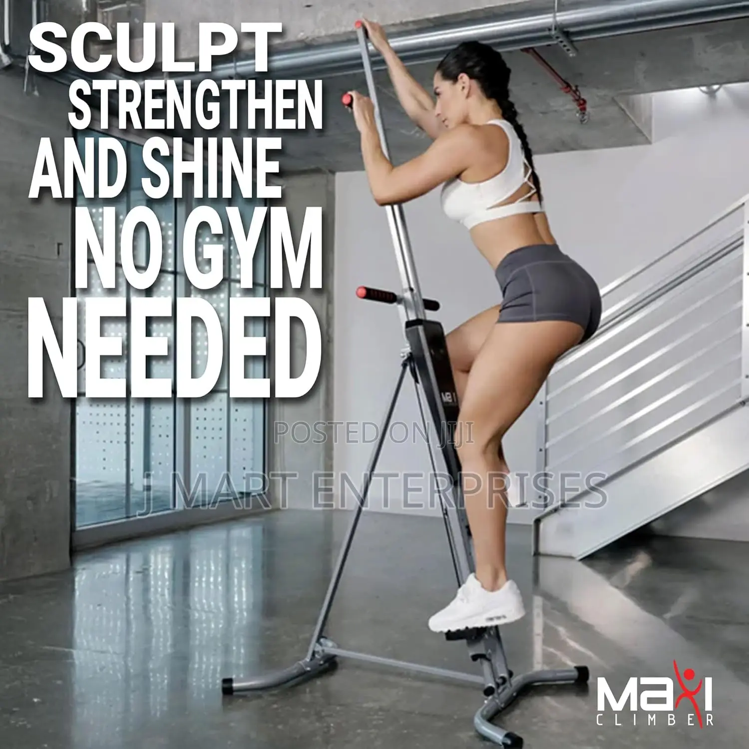 Maxiclimber Vertical Exercise Machine Cardio Strength Training