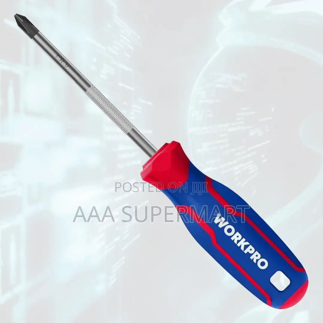 Wp221030 Cr-v Phillips Screwdriver With Tri-Color Handle, Ph2x150mm