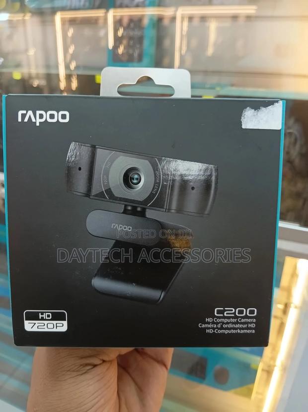 Rapoo C200 720p Hd Webcam - Black - thumbnail 2