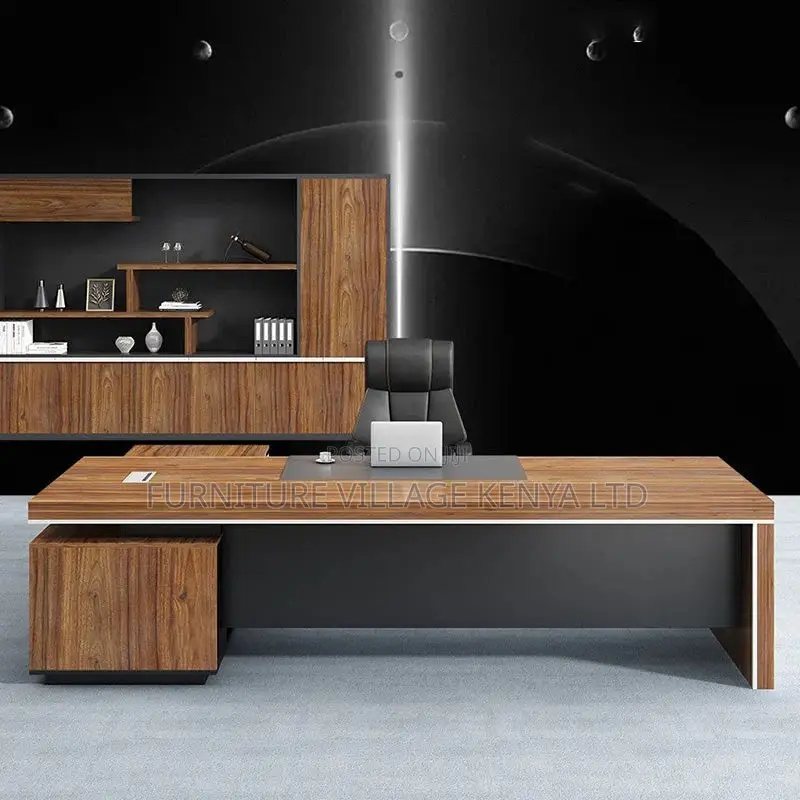 Office Desk; Modern 1.8 Meter L-Shaped Executive Office Desk