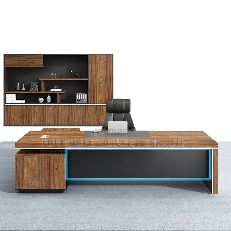 Office Desk; Modern 1.8 Meter L-Shaped Executive Office Desk