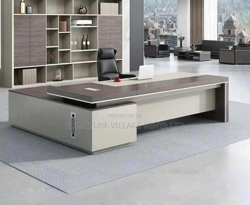 Office Desk; Modern 1.8 Meter L-Shaped Executive Office Desk