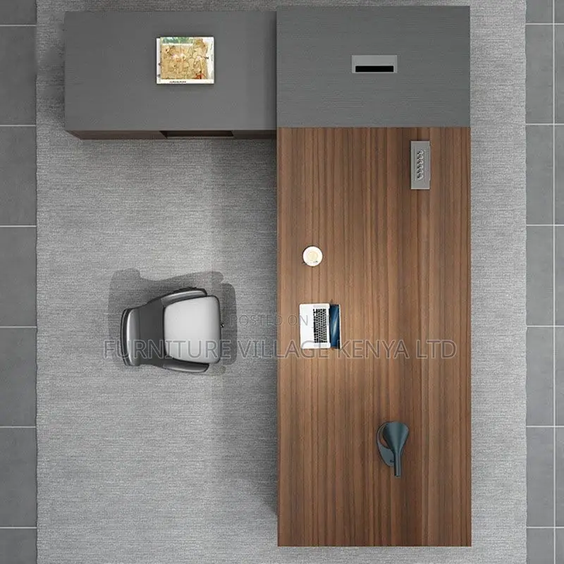 Office Desk; Modern 1.8 Meter L-Shaped Executive Office Desk