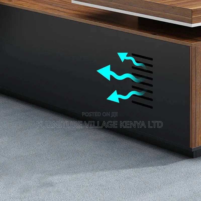 Office Desk; Modern 1.8 Meter L-Shaped Executive Office Desk