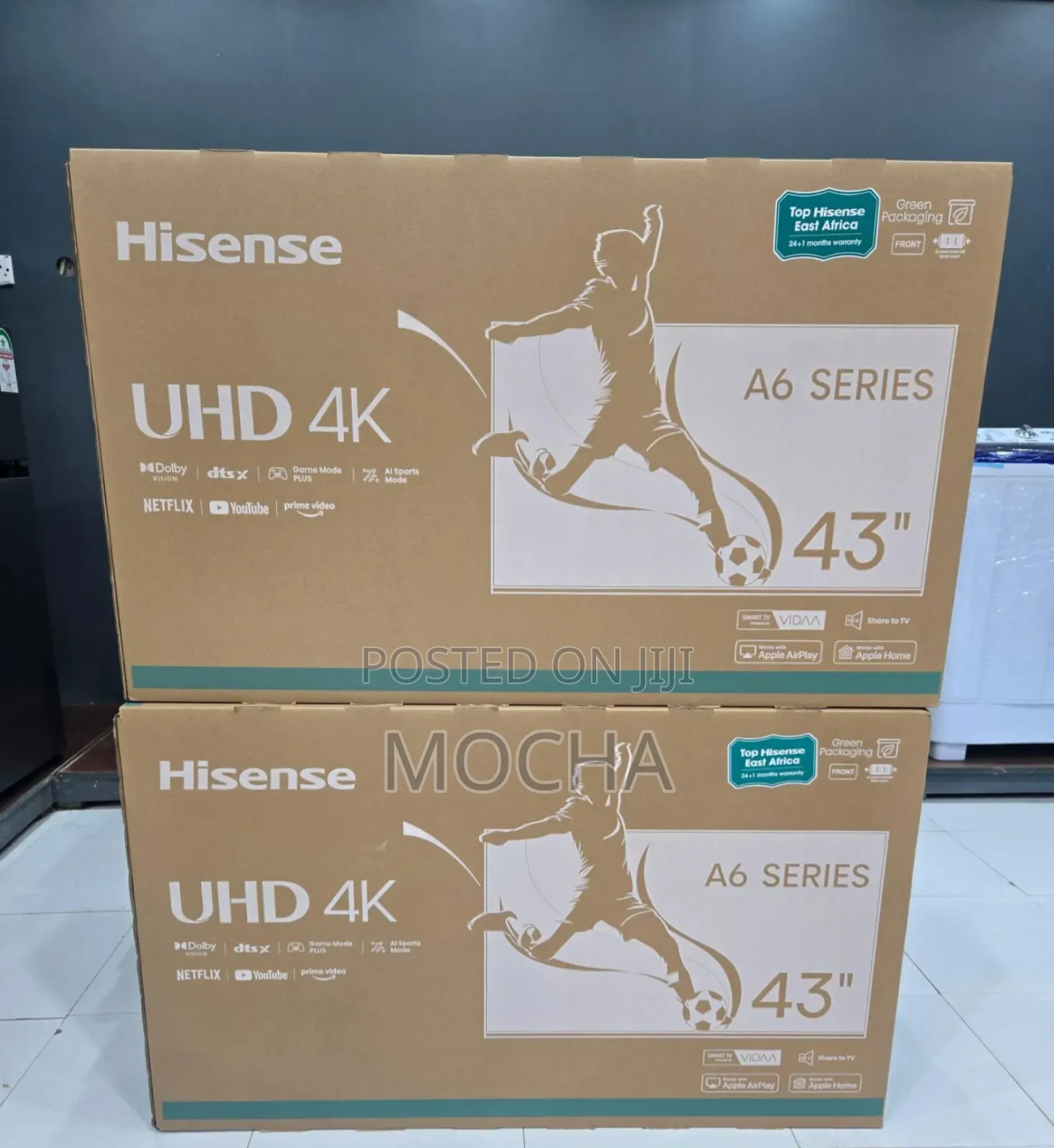 Hisense 43′′ Inch Uhd Frameless Smart Tv 43a6nken