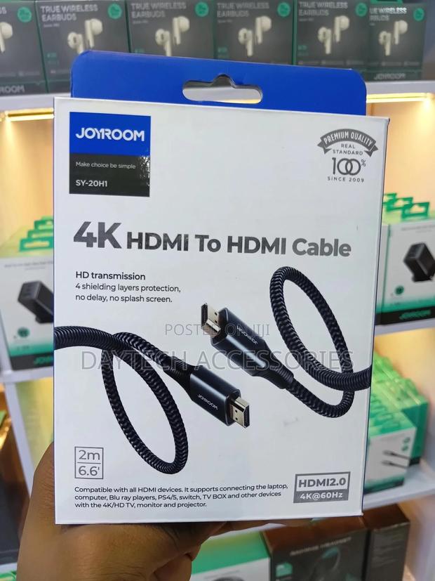 Joyroom Hdmi to Hdmi Cable (Model Sy-20h1). - thumbnail 2