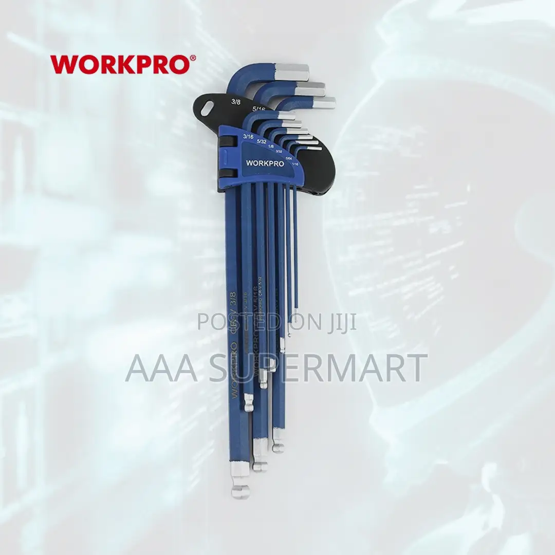Wp222011 9pc Long Arm Ball Point Hex Key Set(Metric)