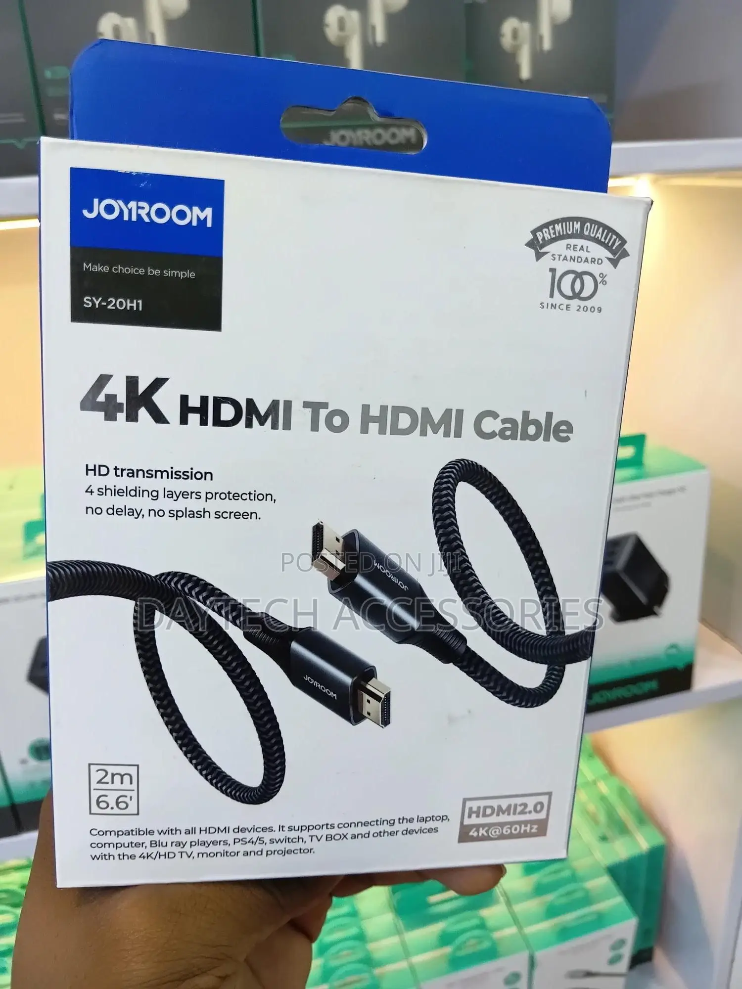 Joyroom Sy-20h1 Hdmi to Hdmi Cable ( at 60hz)