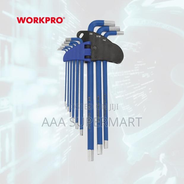 Wp222015 9pc Long Arm Hex Key Set(Metric) Workpro